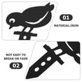 thumbnail image 3 of Houderco 2Ud Señal De Jardín Con Gallina De Hierro Negro Para Exterior Y Patio Duradera, 3 of 7