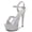 3Silver, variant on Sexy Platform Sandal Heels for Women 6 in Pole Dance Stiletto Heeled Ankle-Strap Sandals