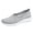 Grey, variant on CAIXAI Wide Walking Shoes for Women Arch Support Wide Toe Box Sneakers Women Lightweight Closed Toe Slip on Women Walking Shoes Mesh Knitted Mary Jane Flats Women Hands-Free Workout Gym Shoes