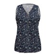 thumbnail image 2 of Gubotare Womens Sleeveless Womens Summer Tops Fashion Tank Tops Trendy Loose Fit Womens Tops with Cute Printing,Navy XL, 2 of 4