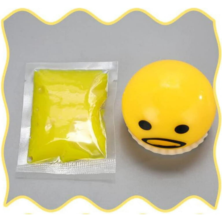 JA-RU Puking Toy Ball (4 Squishy Ball Assorted) Puking Egg Yolk Slime  Squishy Toys. Cute Stress Balls. Funny Fake Vomit Prank Toys. Bulk Party  Favors