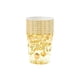 thumbnail image 2 of Vajilla desechable para fiesta temática de Año Nuevo en blanco y dorado. Incluye platos, vasos y servilletas de papel de 7 y 9 pulgadas., 2 of 6