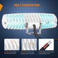 thumbnail image 6 of Nilight Marine LED Pods Navigation Lights 2PCS 60W White Spot Beam Ponton Boat Deck Dock Lighting for Night Fishing T-top Stern Yacht Kayak Port Sailboat Trucks Tractors, 6 of 8