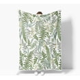 thumbnail image 2 of Sage Green Throw Blanket, Spring Throw Blanket for Couch Bed, Eucalyptus Leaves Floral Fleece Blanket, Camping Throw Blanket, Lightweight Soft Warm Cozy Blanket Plush Travel Throws ​Blankets,50"x60", 2 of 6