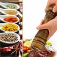 thumbnail image 4 of Oak Pepper Grinder Hand Movement Wood Salt Pepper Mill Kitchen Cooking Tool 8 inch, 4 of 6