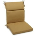 thumbnail image 2 of Blazing Needles 22-inch by 45-inch Spun Polyester Solid Outdoor Squared Seat/ Back Chair Cushion, 2 of 2