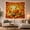 Gourd Basket, variant on Autumnal Harvest Cornucopia with Pumpkins and Apples on Rustic Wood Cozy Rustic for Thanksgiving Lovers Fruit Still Life Art Thanksgiving Gift Tapestry Wall Hanging for Living Room and Bedroom