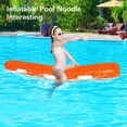 thumbnail image 3 of Pool Inflatable Sticks, 90.6 Inch Large  Inflatable Pool Noodles Colorful PVC Blow Up Swimming Noodles Adults Float Outdoor Water Games Toy for Pool Party, Beach, Lake, 3 of 8