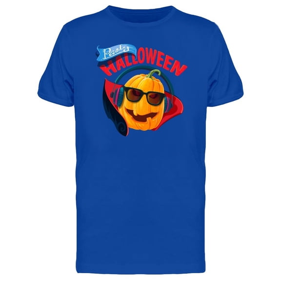 Party Halloween Dj Pumpkin Tee Men's -Image by Shutterstock