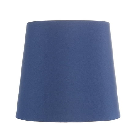 Antique Nickel Metal Shade - China Blue Five Inch Clip on Chandelier Lampshade with Nickel Bulb Clip