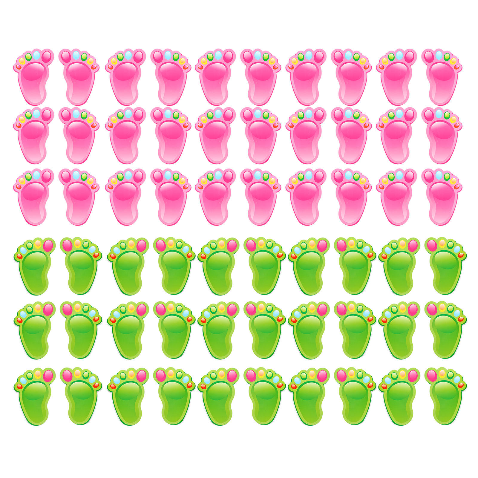 Kid Floor Stickers 30 Pairs Kid Floor Stickers Floor Decals Footprint