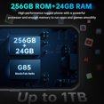 thumbnail image 2 of OUKITEL WP35S Rugged Smartphone Unlocked Android 14-24GB+256GB 11000mAh Large Battery, 6.56" FHD+ Phone, 48MP Main Camera IP68/IP69K Waterproof Cell Phone 4G Dual SIM NFC/OTG/BT5.0/T-Mobile,Black, 2 of 7