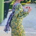 thumbnail image 4 of Robe Midi à Imprimé Floral Vintage avec Manches Longues pour Femme, 4 of 6