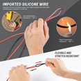 thumbnail image 4 of Electrical Multimeter Test Leads Set with Alligator Clips Test Hook Test Probes Lead Professional Kit 1000V 10A CAT.II, 4 of 10
