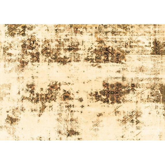 Ahgly Company Indoor Rectangle Abstract Brown Modern Area Rugs, 8' x 12'