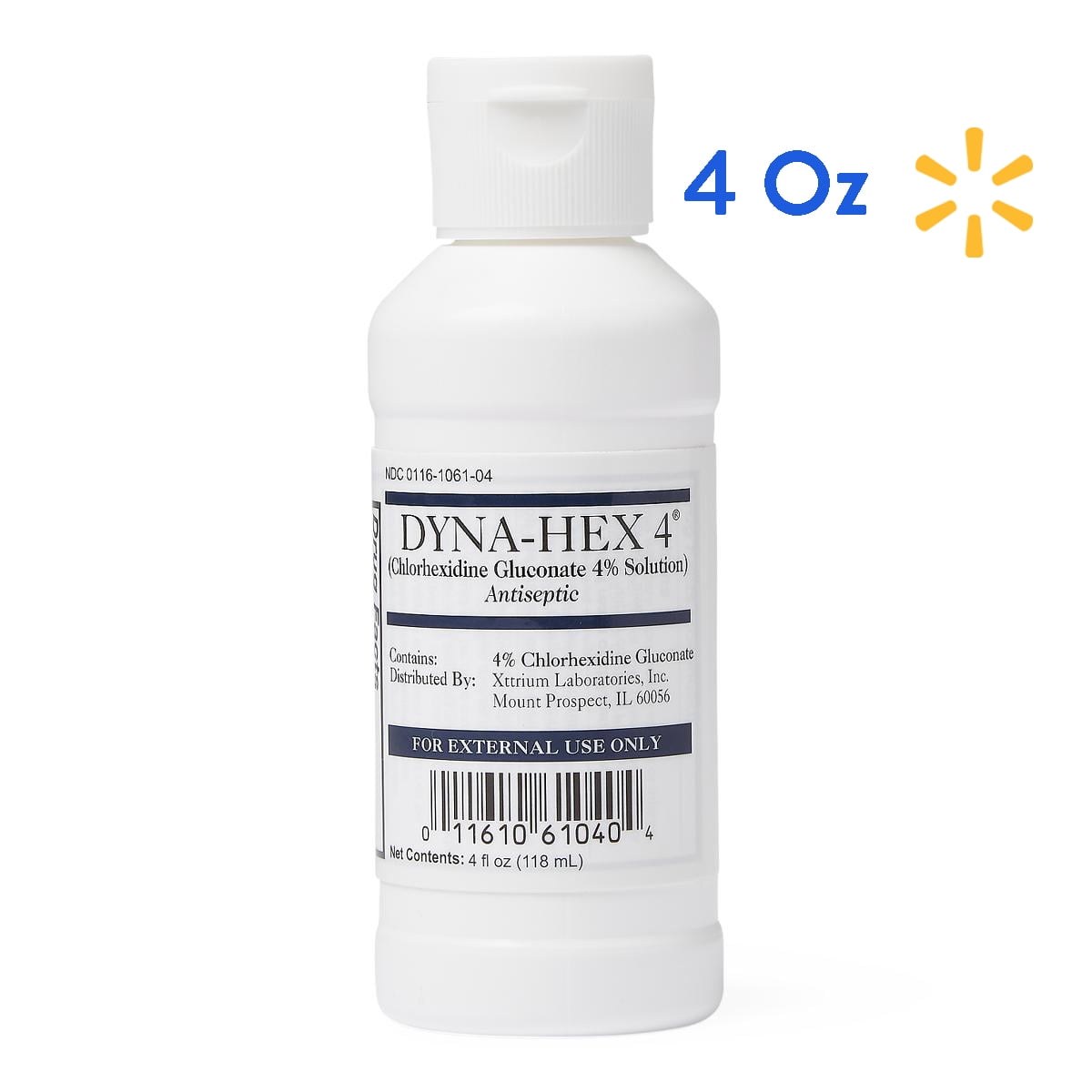 DynaHex 4 4 oz, CHG Prep Solution by Xttrium, One 4oz Bottle Dynahex 4