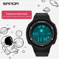 thumbnail image 6 of Sanda 2022 New Fashion Sport Women's Watches Waterproof Digital Watch For Female Clock 5atm Waterproof Relogio Feminino 2121 - Quartz Wristwatches, 6 of 6