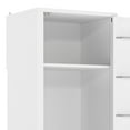 thumbnail image 6 of Uforic Broom Storage Closet Cabinet with Hanging Rod, 63" Garage Cabinet with Shelf, White, 6 of 8