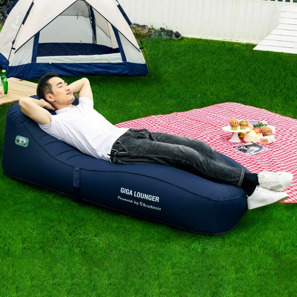 Inflatable air clearance bed lounger