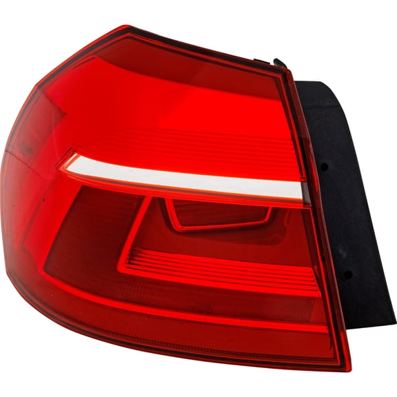 Tail Light Compatible with 2016-2017 Volkswagen Passat Left Driver Side, Outer With bulb(s)