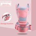 thumbnail image 3 of Multifunctional Newborn Baby Carrier Sling Wrap Versatile Backpack Front Back, 3 of 9