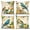 Color-4, variant on Dashan Spring Birds Pillow Cover 18x18 Set of 4,Flower Butterfly Cushion Cases for Couch Sofa Bed Home Decor