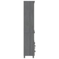 thumbnail image 2 of vidaXL Highboard HAMAR Solid Wood Pine Dark Grey, 2 of 5