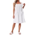thumbnail image 2 of INSPIRE CHIC Womens Shower Towels Cover Up Wrap Wearable Bathrobe Around Towel Straps Spa Body Robe S White, 2 of 6