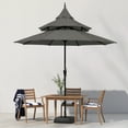 thumbnail image 3 of Maypex Outdoor Patio Umbrella 9 Ft Pagoda with Crank, No Tilt, Dark Gray, 3 of 6