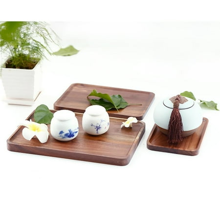

Wooden Serving Tray Serving Fruit Tea Breakfast Wood Kitchen Platter 3 Sizes S