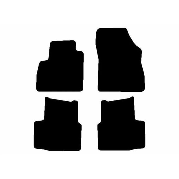 Auto Mats and Accessories 4 Piece Set Custom Carpeted Floor Mats Compatible with 2016-2019 Chevy Cruze (Black) Made in the USA