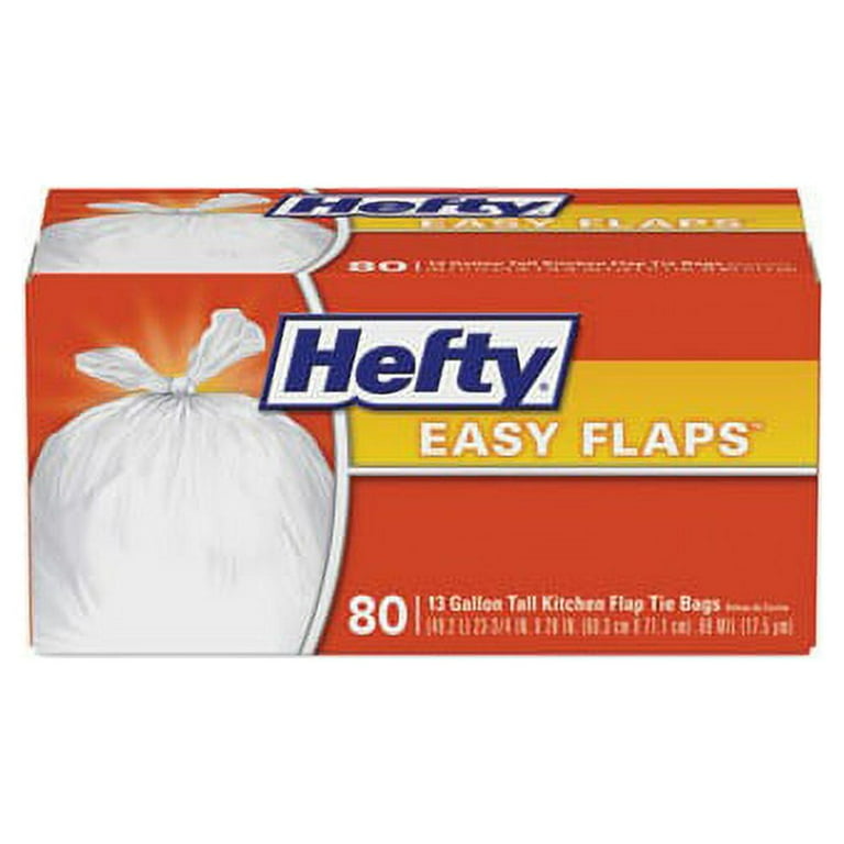 Easy Flaps Trash Bags, 13 gal, 0.8 mil, 23.75 Easy Flaps Trash Bags, 13 gal, 0.8 mil, 23.75