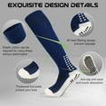 thumbnail image 4 of Sainberth Mens Knee High Grip Soccer Socks Non Slip Long Socks for Football Basketball Sports, 4 of 4