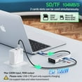 thumbnail image 5 of USB C Docking Station Dual Monitor, 9 in 1 Laptop Docking Station for MacBook Pro/Surface/XPS/HP, USB C Dock USB C Multiport Adapter with Dual 4K@60Hz, 3 X USB, Gigabit Ethernet,100W PD, SD/TF, 5 of 7