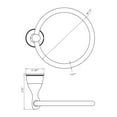 thumbnail image 3 of Design House Ames Wall Mount Towel Ring for Bathroom, 3 of 13