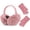 Pink, variant on Winter Ear Muffs Gloves for Women Cute Foldable White Earmuffs Adjustable Ear Warmers Faux Fur Ear Covers Headband
