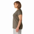 thumbnail image 4 of Dickies Women's Plus Cooling Short Sleeve Pocket T-Shirt, Military Green Heather, 2PS, 4 of 4