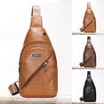 thumbnail image 2 of Faraee Small Sling Bag for Women Vegan Leather Fanny Pack Crossbody Chest Purse with Wide Strap Brown, 2 of 6