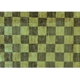 thumbnail image 1 of Ahgly Company Machine Washable Indoor Rectangle Checkered Turquoise Blue Modern Area Rugs, 8' x 12', 1 of 4