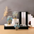 thumbnail image 6 of Usbinx Life Owl Statues Set Hear No Evil See No Evil Speak No Evil Resin Figurines Shelf Decor Living Room Office Mantel Bookcase Accent 3 Pieces, 6 of 6