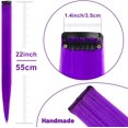 thumbnail image 4 of LAICAIW Rallonges de Cheveux Colorées de 22 Pouces, Postiche Lisse, Mèches de Fête Multicolores à Clipser, Rallonges de Cheveux Synthétiques pour Femmes, Enfants, Filles (10 Pcs Violet), 4 of 6