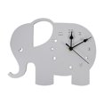 thumbnail image 1 of Reloj de pared con forma de elefante, reloj decorativo de pared silencioso, accesorios de fotografía, 1 of 3
