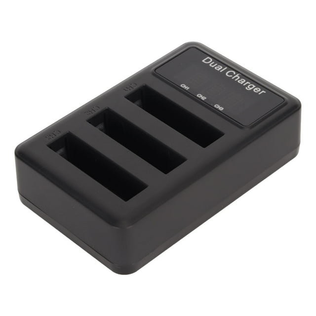 USB Camera Battery Charger, Safe Small Multi Professional Power Display Triple Battery Charger 5V for W220 for H50 for WX1