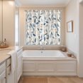 thumbnail image 3 of Blue Botanical Kitchen Curtains 63 Inch Length, Farmhouse Spring Summer Plant Grommet Top Bedroom Living Room Curtains, Light Filtering Cafe Curtain Drapes 2 Panels Set 84''x63'', 3 of 9