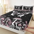 thumbnail image 3 of Homewish Teens Female Men Flying Butterfly 4pcs Bed Sheets,Botanical Plants Mushroom King Sheets,Galaxy Starry Sky Super Cozy Sheet Set,Super Cozy Room Decor, 3 of 7