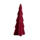 thumbnail image 1 of Estatua de cerámica de Navidad artificial perfecl centro de mesa flocado rojo, 1 of 8