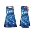 thumbnail image 7 of Fuzoiu Beautiful Ocean Dolphin Print Women's Sleeveless Dress,Summer Dresses for Women,Casual Sundresses,Beach Sleeveless T-shirt Swing Dress with Pockets, 7 of 7