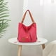 thumbnail image 5 of Bolso bandolera de lona, se puede llevar en la espalda y en diagonal en color rosa, 5 of 5