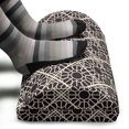 thumbnail image 3 of Ethnic Foot Rest, Traditional Lacy Style Geometric Circles in Boho Oriental Effects, Non-Slip Backing Adjustable Ergonomic Memory Foam Leg Support for Office, Seal Brown and Ivory, by Ambesonne, 3 of 5
