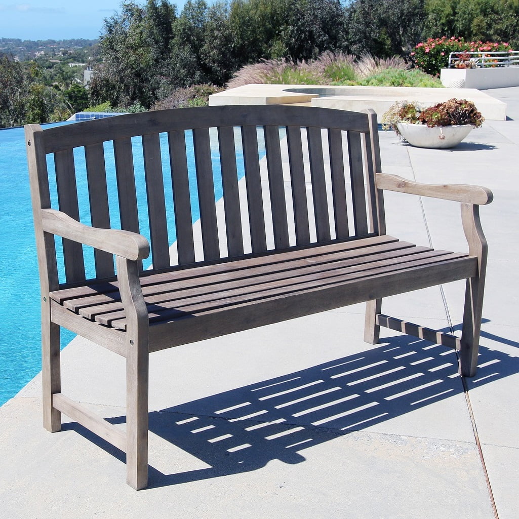 Renaissance Outdoor Hand-scraped Hardwood Bench by DVG